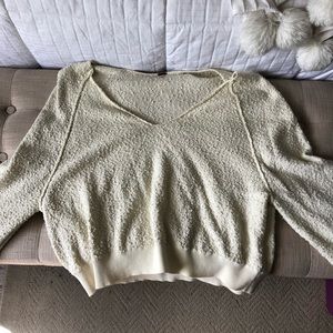 Free people cream sweater